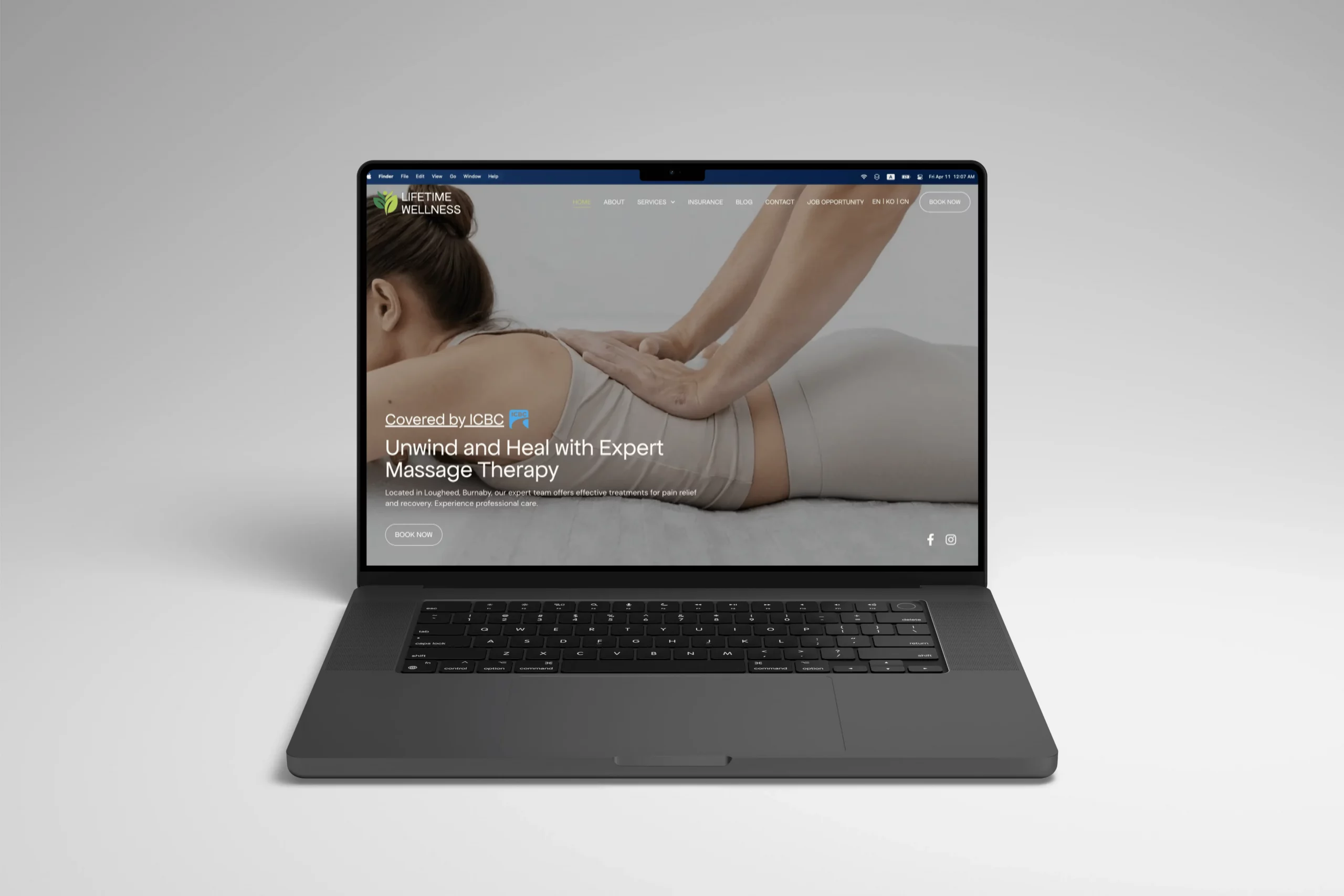 RMT Massage Therapy Website